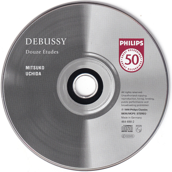 Claude Debussy , Mitsuko Uchida - 12 Études | Philips (464 698-2) - 3