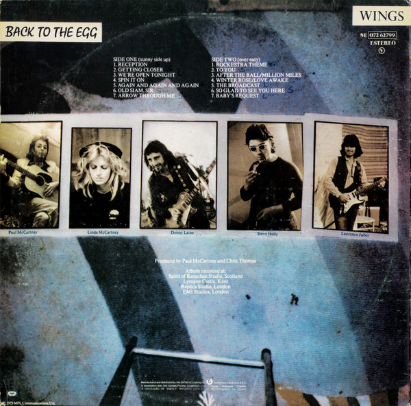 Wings - Back To The Egg | MPL (8E 072 62799) - 2