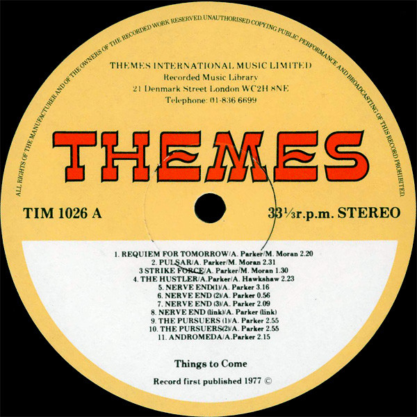 Alan Parker / Alan Hawkshaw / Mike Moran - Things To Come | Themes International Music (TIM 1026) - 3