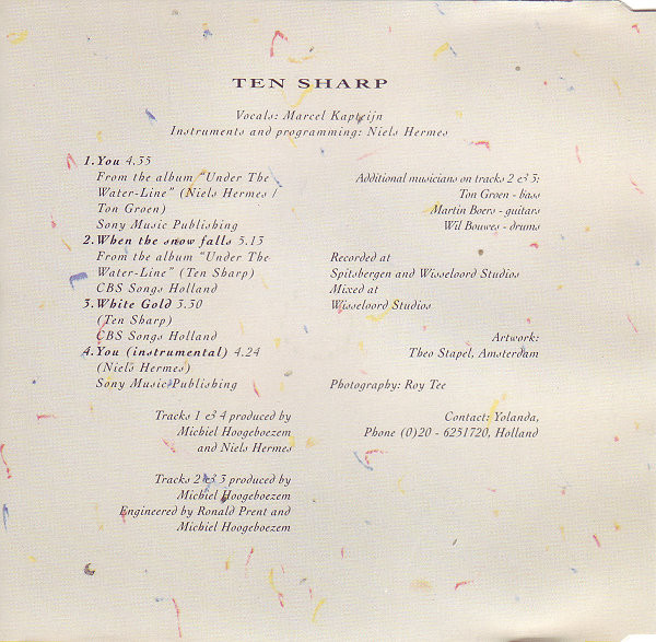 Ten Sharp - You | Columbia (COL 656664 2) - 4