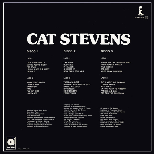 Cat Stevens - Vol. 1 - Há Os Que Amam Hoje E Esquecem Amanhã, E Os Que Amam Para Sempre | Island Records (10.500001.35) - 2