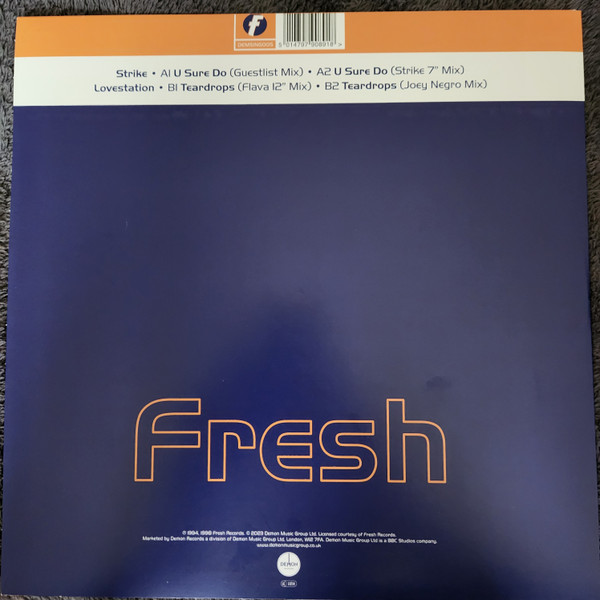 Strike / Lovestation - U Sure Do / Teardrops | Demon Records (DEMSING005) - 2