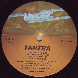 Tantra - Mother Africa | Unidisc (ULP-17) - 2
