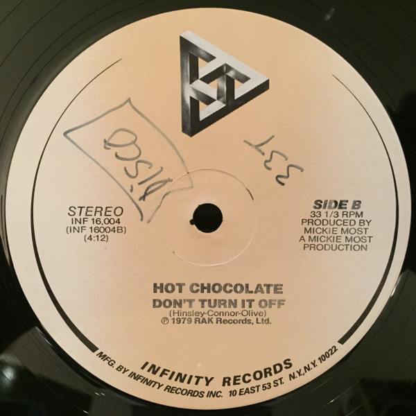 Hot Chocolate - Going Through The Motions | Infinity Records (INF 16,004) - 2