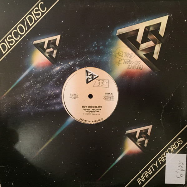 Hot Chocolate - Going Through The Motions | Infinity Records (INF 16,004) - 3