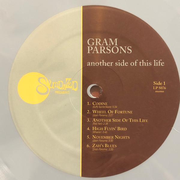 Gram Parsons - Another Side Of This Life LP - SKY BLUE VINYL | Sundazed Music (LP 5076) - 3 Gram Parsons - Another Side Of This Life LP - SKY BLUE VINYL | Sundazed Music (LP 5076) - 3