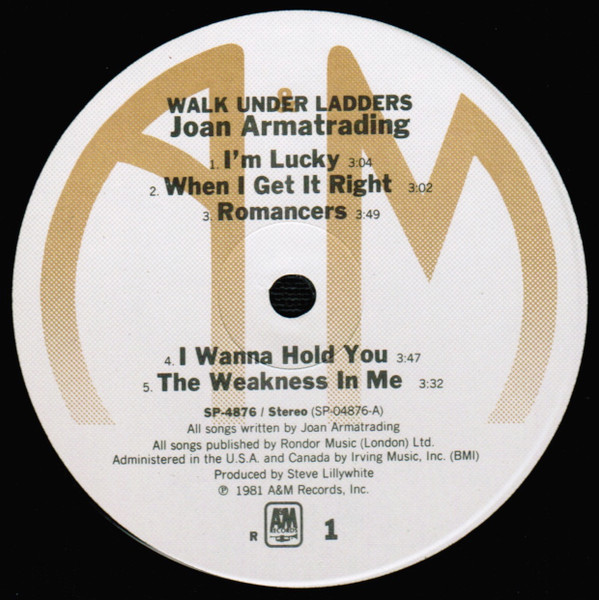 Joan Armatrading - Walk Under Ladders | A&M Records (SP-4876) - 3