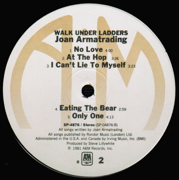 Joan Armatrading - Walk Under Ladders | A&M Records (SP-4876) - 4