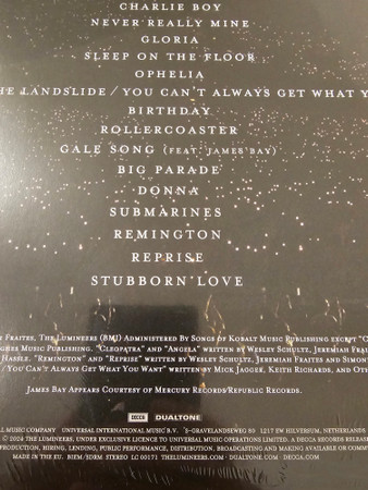 The Lumineers - Live From Wrigley Field | Decca Records, Inc. (552 0062) - 3 The Lumineers - Live From Wrigley Field | Decca Records, Inc. (552 0062) - 3