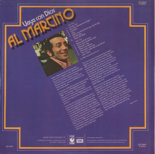 Al Martino - Vaya Con Dios | Sounds Superb (SPR 90040) - 2 Al Martino - Vaya Con Dios | Sounds Superb (SPR 90040) - 2
