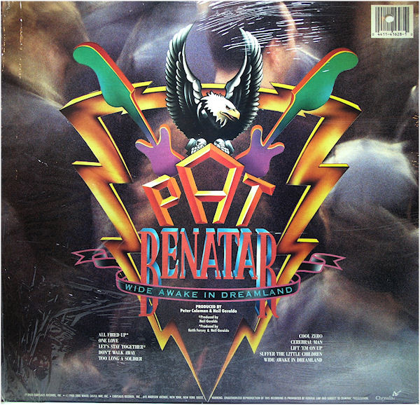 Pat Benatar - Wide Awake In Dreamland | Chrysalis (OV 41628) - 2