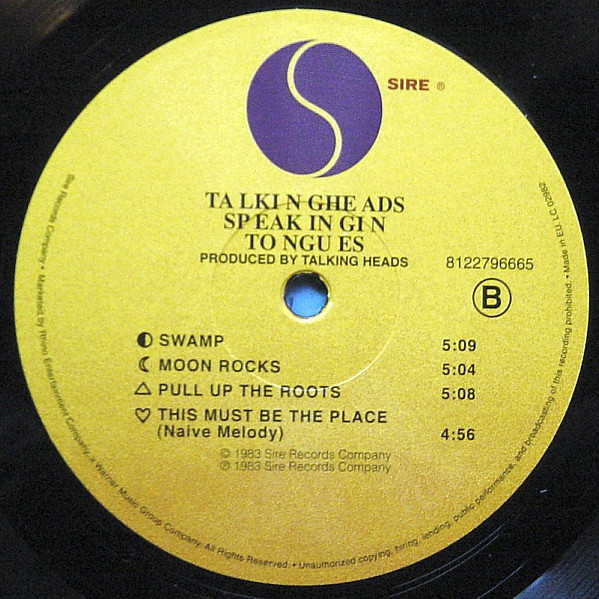 Talking Heads - Speaking In Tongues | Sire (8122796665) - 3