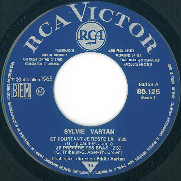 Sylvie Vartan - Et Pourtant Je Reste Là | RCA Victor (86.125) - 3 Sylvie Vartan - Et Pourtant Je Reste Là | RCA Victor (86.125) - 3