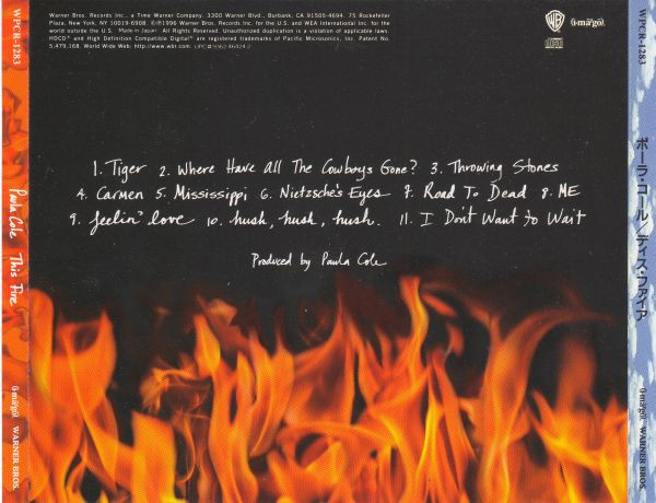 Paula Cole - This Fire | Warner Bros. Records (WPCR-1283) - 3