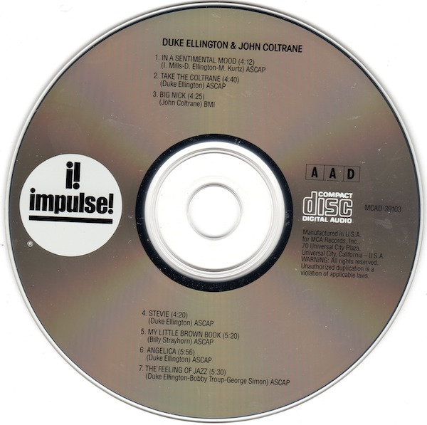 Duke Ellington & John Coltrane - Duke Ellington & John Coltrane | Impulse! (MCAD-39103) - 3
