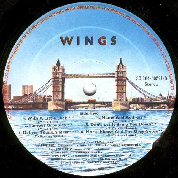 Wings - London Town | Parlophone (3C 064-60521) - 4