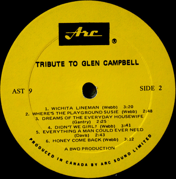 The Golden Ring - Tribute To Glen Campbell | Arc Records (AST 9) - 4 The Golden Ring - Tribute To Glen Campbell | Arc Records (AST 9) - 4