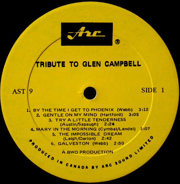 The Golden Ring - Tribute To Glen Campbell | Arc Records (AST 9) - 3 The Golden Ring - Tribute To Glen Campbell | Arc Records (AST 9) - 3