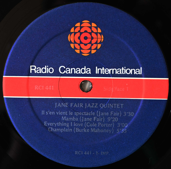 Jane Fair Jazz Quintet - Jane Fair Jazz Quintet | Radio Canada International (RCI 441) - 3 Jane Fair Jazz Quintet - Jane Fair Jazz Quintet | Radio Canada International (RCI 441) - 3