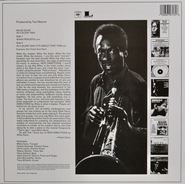 Miles Davis - In A Silent Way | Columbia (19439797131) - 2