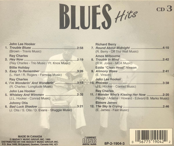 Various - The Blues Collection CD 3 | Madacy Music Group Inc. (8P-2-1904-3) - 2 Various - The Blues Collection CD 3 | Madacy Music Group Inc. (8P-2-1904-3) - 2