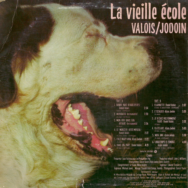 Daniel Valois / Alain Jodoin - La Vieille École [Vinyl] | CBS (FS 90323) - 2