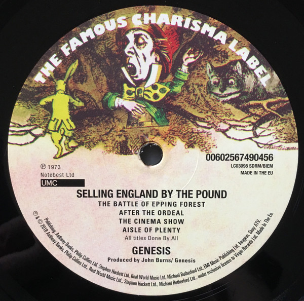 Genesis - Selling England By The Pound | Charisma (00602567490456) - 3