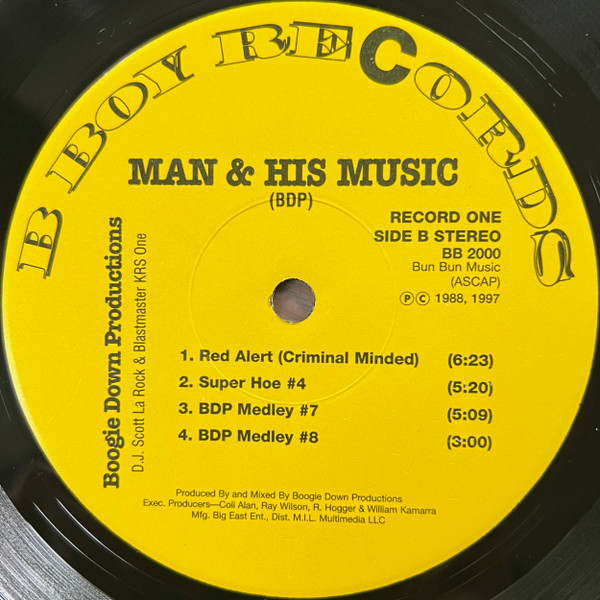 Boogie Down Productions - Man & His Music | B-Boy Records (BB 2000) - 4 Boogie Down Productions - Man & His Music | B-Boy Records (BB 2000) - 4