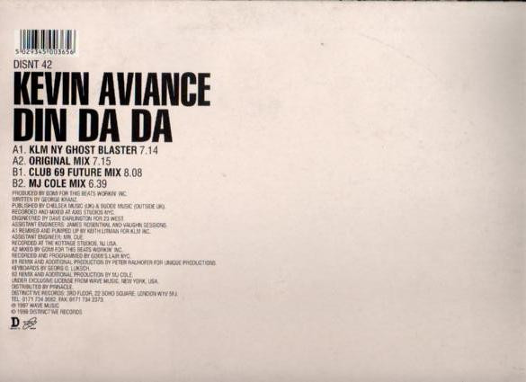 Kevin Aviance - Din Da Da | Distinct'ive (DISNT 42) - 4 Kevin Aviance - Din Da Da | Distinct'ive (DISNT 42) - 4