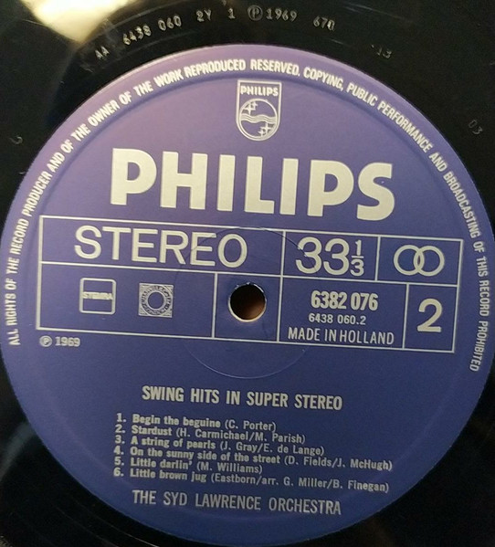 Syd Lawrence And His Orchestra - Swing Hits In Super Stereo | Philips (6382 076) - 4