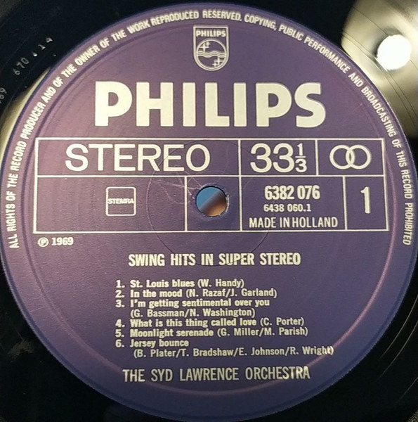 Syd Lawrence And His Orchestra - Swing Hits In Super Stereo | Philips (6382 076) - 3
