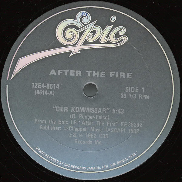 After The Fire - Der Kommissar | Epic (12E4-8514) - 3