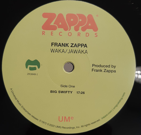 Frank Zappa - Waka / Jawaka | Zappa Records (ZR3848-1) - 3