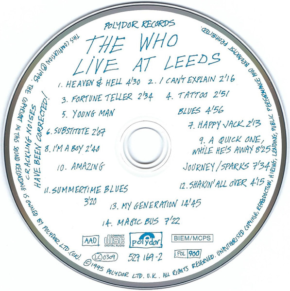 The Who - Live At Leeds | Universal (527 169-2) - 4