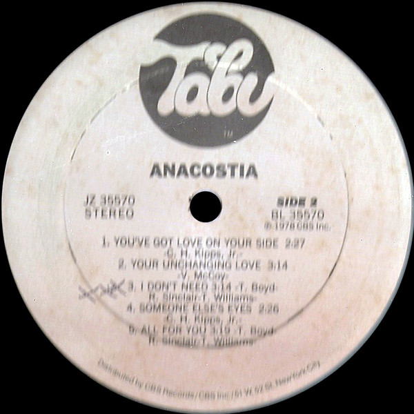 Anacostia - Anacostia | Tabu Records (JZ 35570) - 3