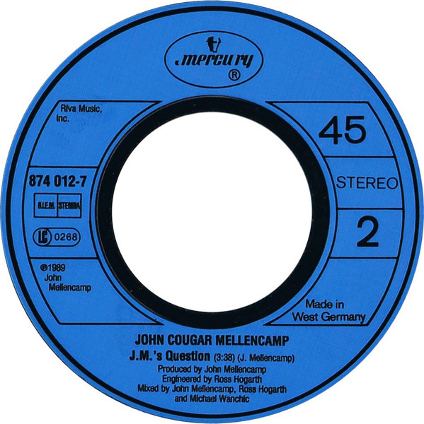 John Cougar Mellencamp - Pop Singer | Mercury (874 012-7) - 4