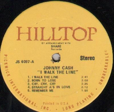 Johnny Cash - I Walk The Line | Hilltop (JS 6097) - 3 Johnny Cash - I Walk The Line | Hilltop (JS 6097) - 3