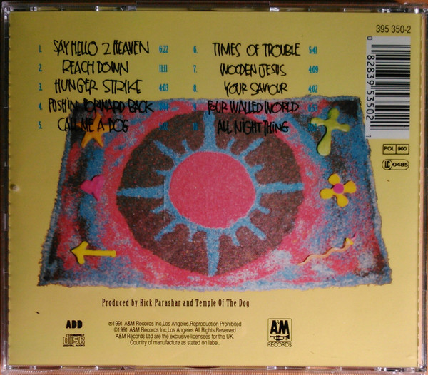 Temple Of The Dog - Temple Of The Dog | A&M Records (395 350-2) - 2