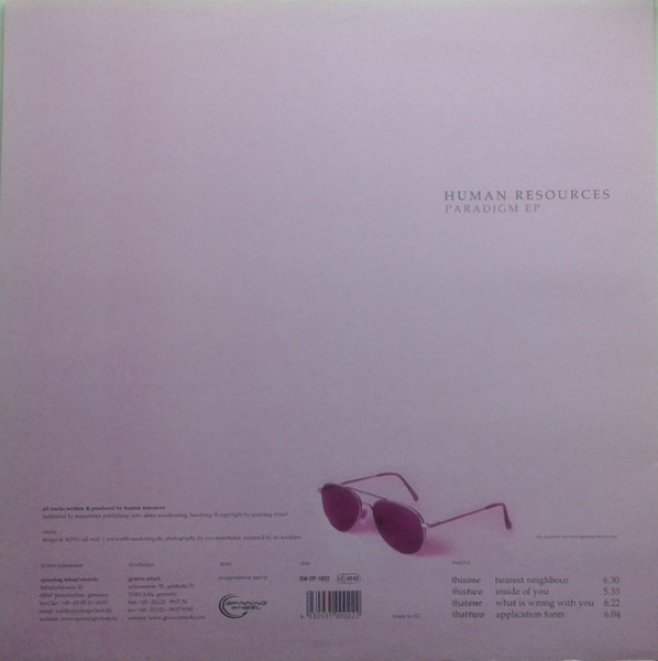 Human Resources - Paradigm EP | Spinning Wheel Records (SW-EP-1022) - 2 Human Resources - Paradigm EP | Spinning Wheel Records (SW-EP-1022) - 2