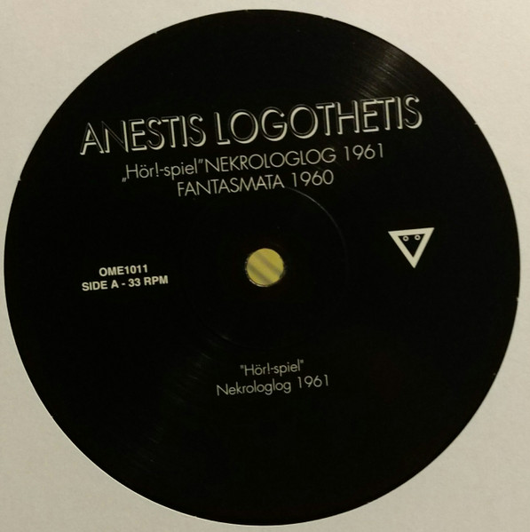 Anestis Logothetis - "Hör!-spiel" / Nekrologlog 1961 / Fantasmata 1960 | Fantôme Phonographique (OME 1011) - 3