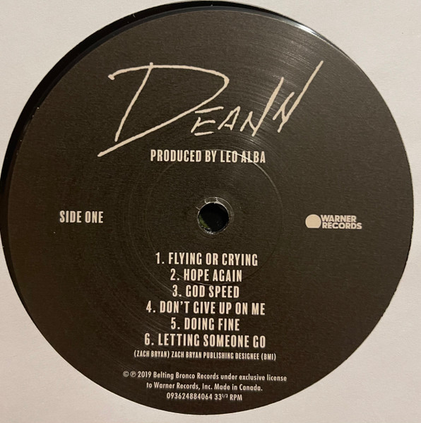 Zach Bryan - DeAnn | Warner Records (093624884064) - 3