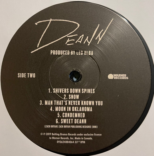 Zach Bryan - DeAnn | Warner Records (093624884064) - 4