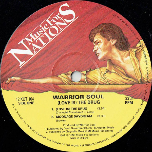Warrior Soul - (Love Is) The Drug | Music For Nations (12KUT 164) - 3