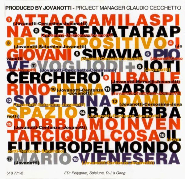 Jovanotti - Lorenzo 1994 | Mercury (518 771-2) - 4 Jovanotti - Lorenzo 1994 | Mercury (518 771-2) - 4