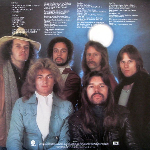 Bob Seger And The Silver Bullet Band - Night Moves [Vinyl] | Capitol Records (ST-11557) - 2