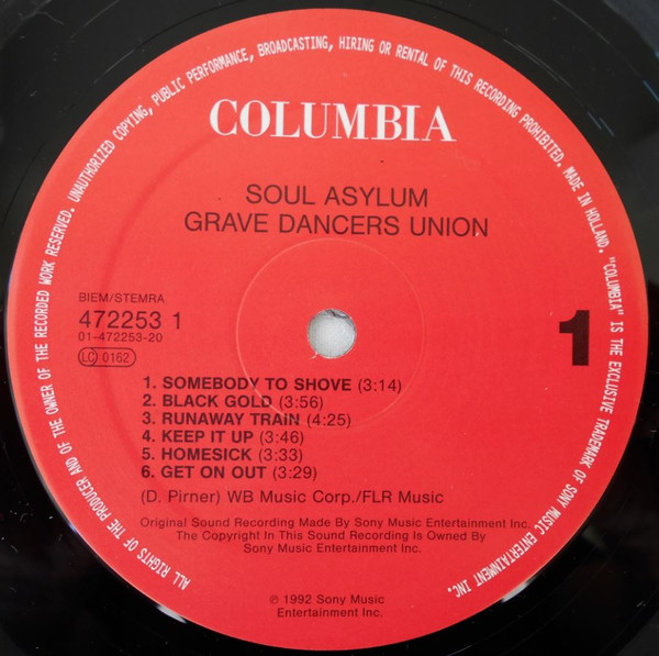Soul Asylum - Grave Dancers Union | Columbia (COL 472253 1) - 3