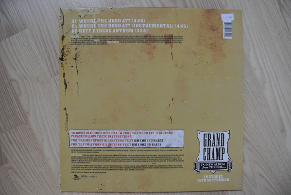 DMX - Where The Hood At? | Def Jam Recordings (981 139-0) - 2 DMX - Where The Hood At? | Def Jam Recordings (981 139-0) - 2