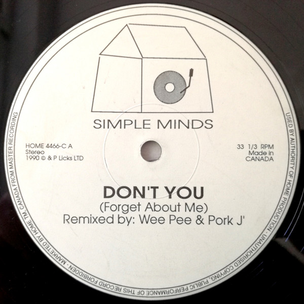 U2 / Simple Minds - Megastorymix / Don't You (Forget About Me) (Remix) | Not On Label (Home 4466-C) - main