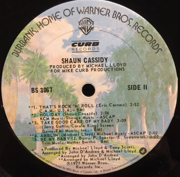 Shaun Cassidy - Shaun Cassidy | Warner Bros. Records (BS 3067) - 4 Shaun Cassidy - Shaun Cassidy | Warner Bros. Records (BS 3067) - 4