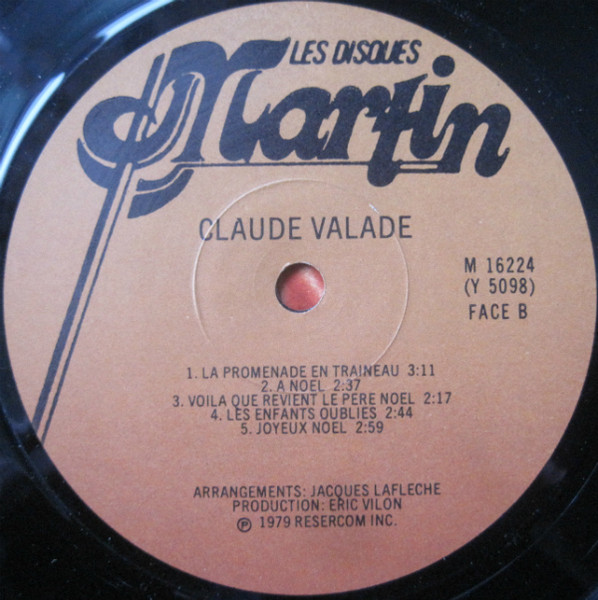Claude Valade - Chante Noel | Les Disques Martin (M 16224) - 4